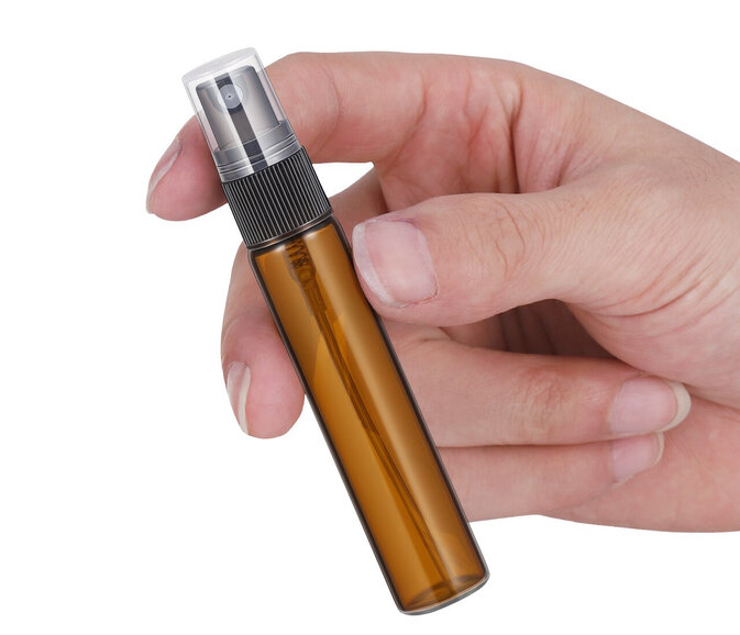 Sprayflesjes 10ml Glas - Amber en Helder
