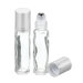 Rollerflesjes Glas 10ml Glas 10 stuks Helder - Roll-on met RVS rollerbal, Zilveren dop
