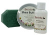 Startset Natuurlijke Verzorging Basis - Amandelolie 50ml, Shea Butter Blik 100ml, Aleppo Zeeptablet