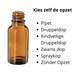 Flesje 20ml Bruinglas - Kies zelf sluiting