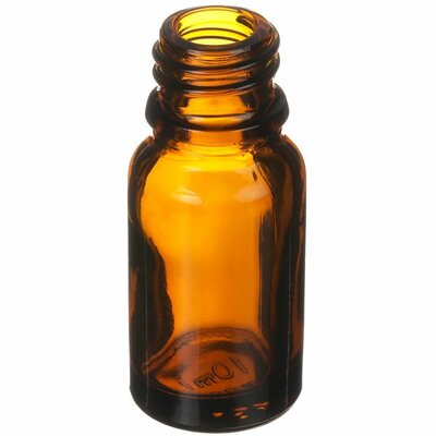 leeg flesje glas 10ml bruin