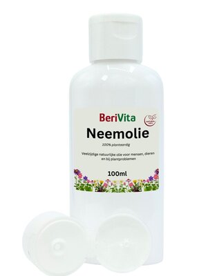 Neemolie 100ml - Pure Neem Olie voor Mens, Dier en Plant Neemolie puur koudgeperst 100ml