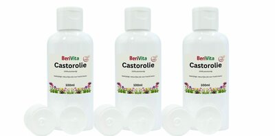 Castor Olie Puur 3x100ml flacon - Wonderolie, Ricinusolie castorolie 3x100ml
