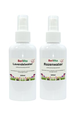 combinatieset rozenwater en lavendelwater