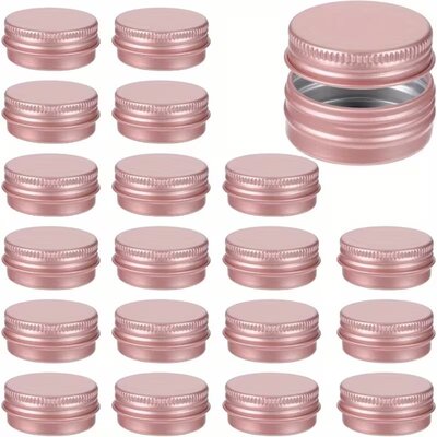 50x roze blikjes 15ml