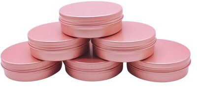 100ml blikjes roze goud mat