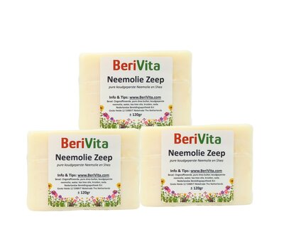 3x neemolie zeep