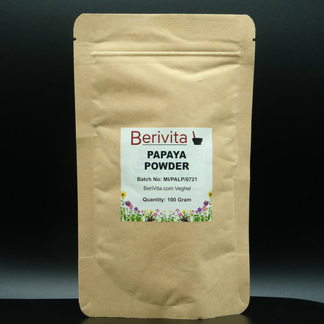Papaja Poeder 100% Zuiver 100gr - Papaya Leaf Powder