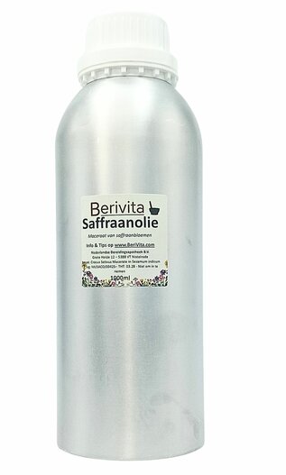 saffraanolie liter alu fles