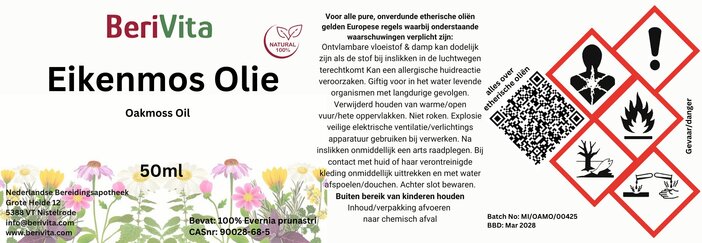 etiket eikenmosolie