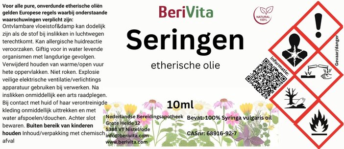 seringenolie etiket