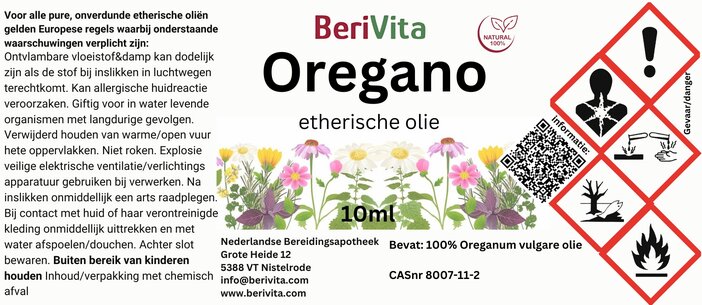 etiket oregano olie