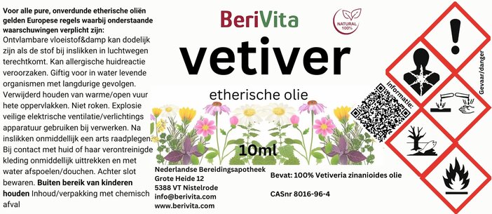 etiket vetiver olie