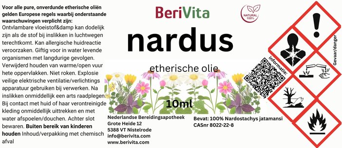 etiket nardusolie spikenard oil