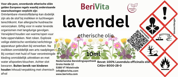 etiket lavendelolie 10ml
