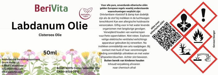 etiket labdanum, cisteroos 50ml