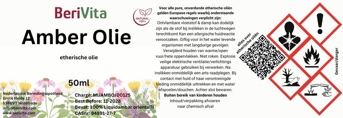 etiket amber olie