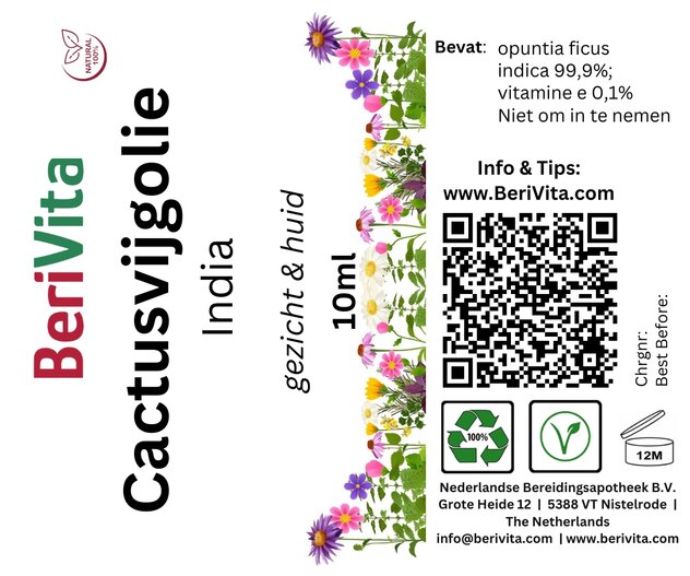 etiket cactusvijgolie india roller