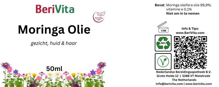 etiket moringa olie 50ml