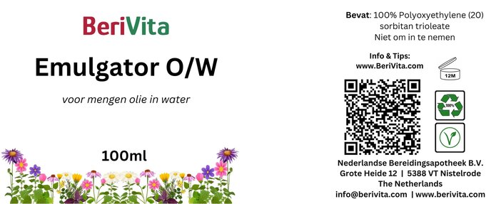 etiket emulgator 100ml