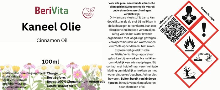 kaneelolie etiket