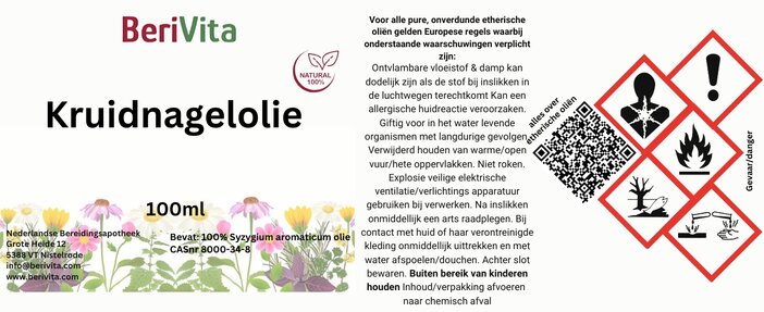 etiket kruidnagelolie