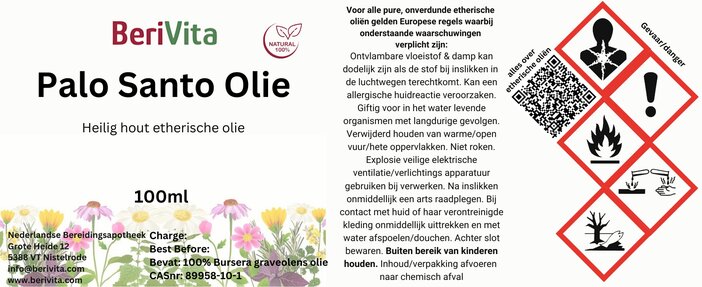 etiket palo santo olie