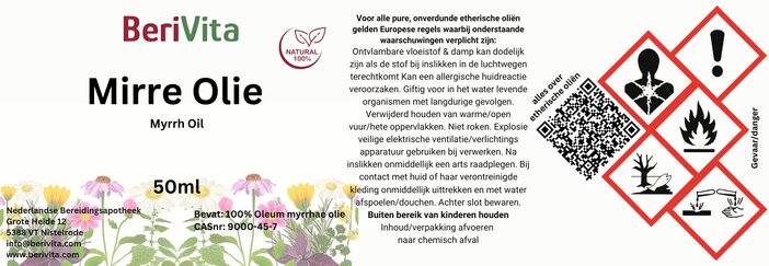 etiket Mirre olie 50ml