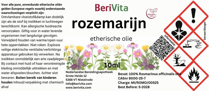etiket rozemarijn 10ml