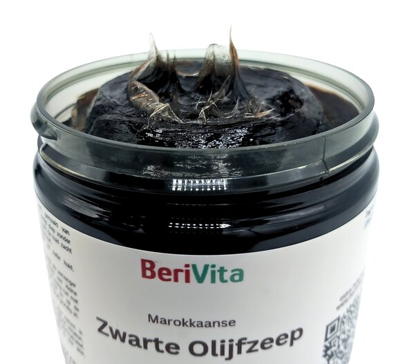 uitelijk zwarte olijfzeep uit Marokko