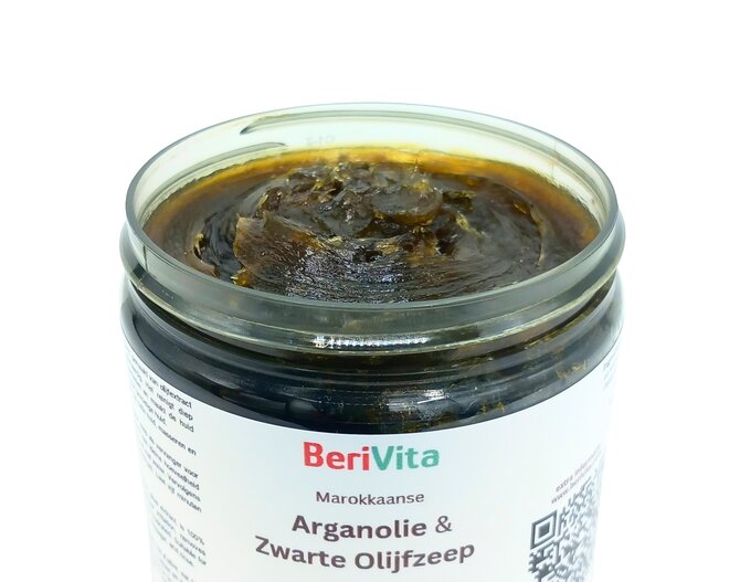 uiterlijk marokkaanse zwarte zeep arganolie arganzeep