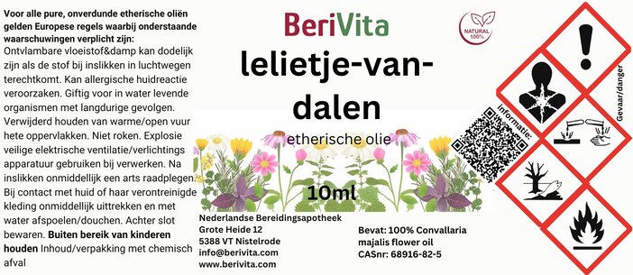 etiket lelietje-van-dalen olie 10ml