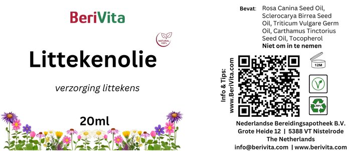 etiket littekenolie natuurlijk verzorgen 20ml