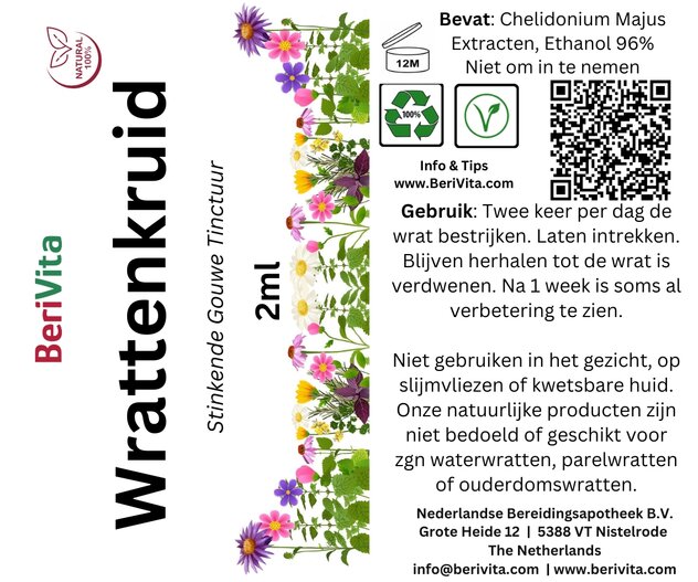 etiket wrattenkruid pen