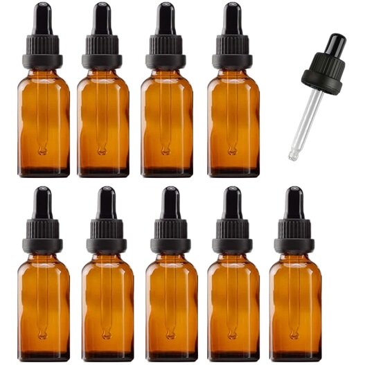 pipetflesjes 20ml bruinglas amber