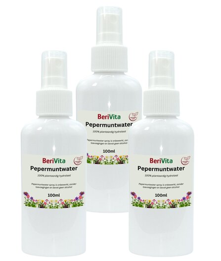 3x pepermuntwater 100ml spray
