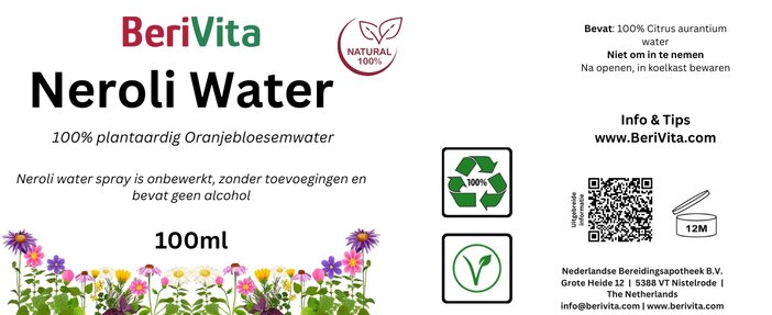 neroli water etiket