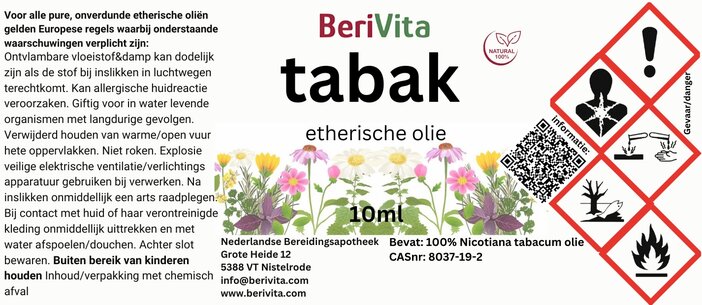 tabakolie etiket