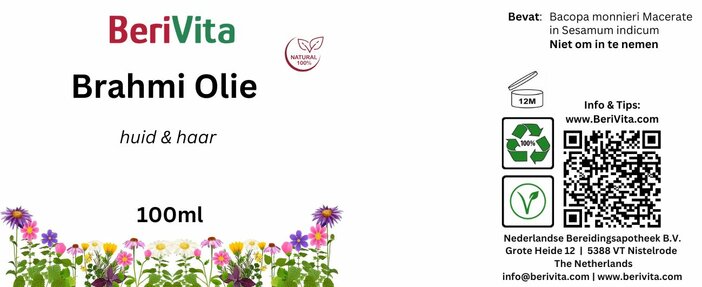 etiket brahmi olie 100ml
