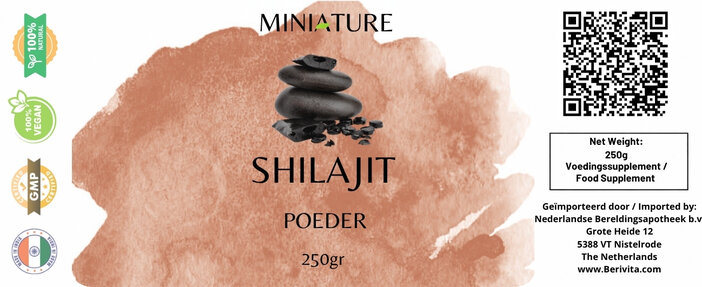 etiket shilajit poeder