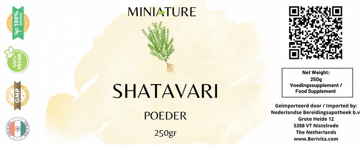 etiket shatavari poeder
