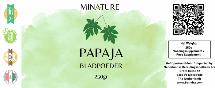 etiket papaja poeder