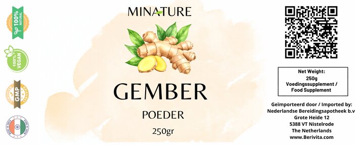 etiket gember poeder