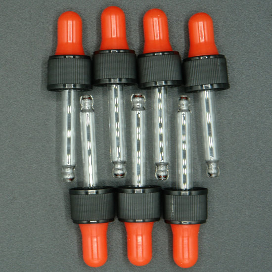 10x pipetjes los zwart rood