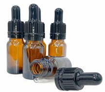 lege pipetflesjes van glas met garantiesluiting