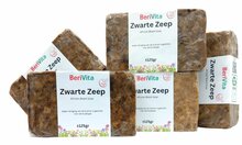 5x zwarte zeep, african black soap 125gr