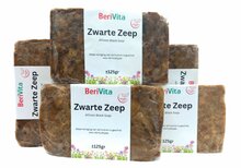 10x zwarte zeep, african black soap 125gr