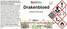 drakenbloedolie etiket