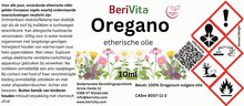 etiket oregano olie