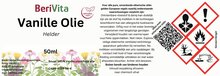 etiket vanille olie helder